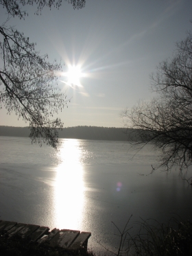 jezioro Sławskie Lubiatów wypoczynek nad wodą
